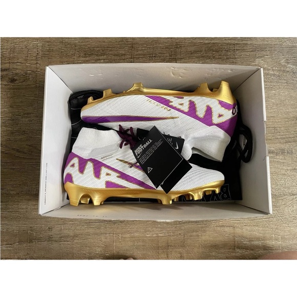 Nike Zoom Superfly 9 Elite FG “NBY” White Purple Gold 8.5M/10W FN6746-901 main image 4